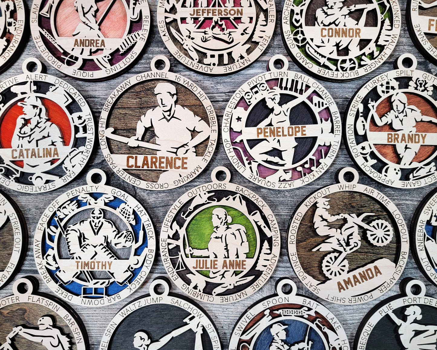 Female BMX Ornament Personalized