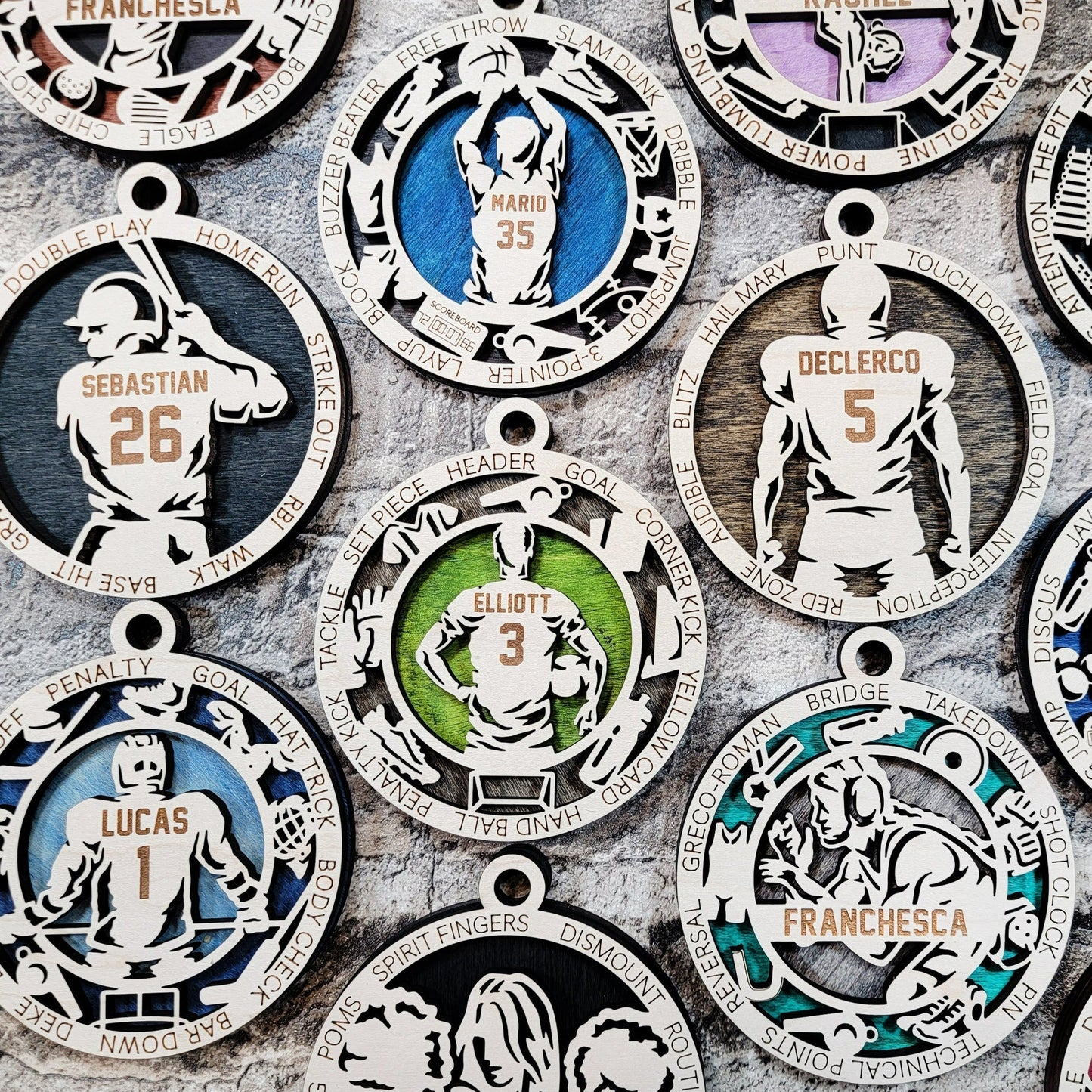 Female Gymnast Ornament Personalized