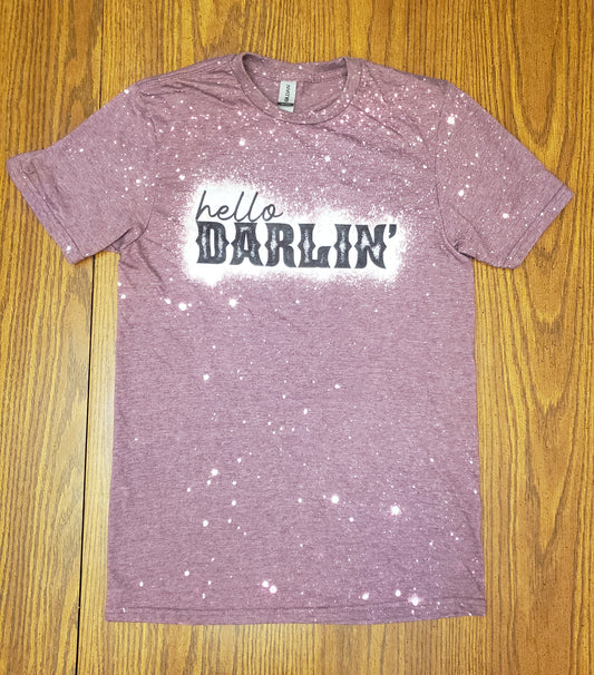 Hello Darlin' Bleached T-Shirt