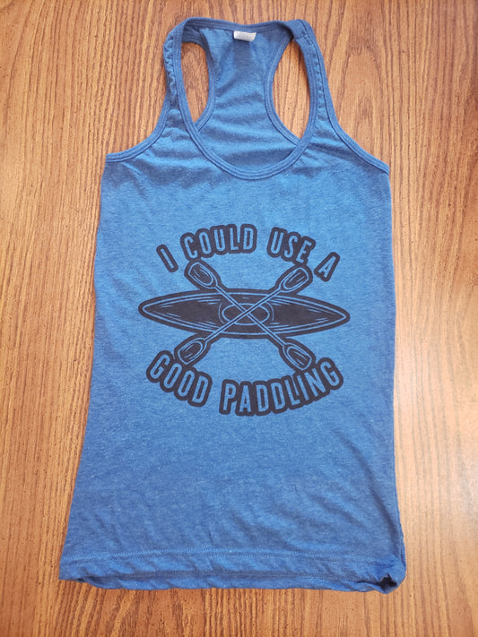I Could Use a Good Paddling Racerback Tank