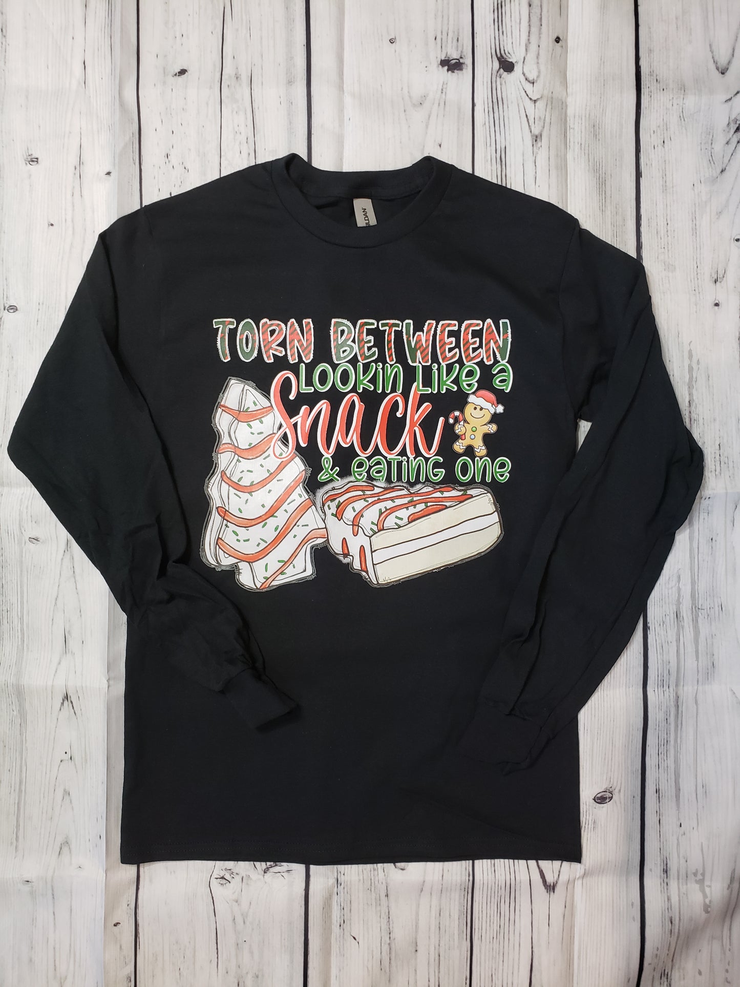 Looking Like a Snack Christmas Longsleeve T-Shirt