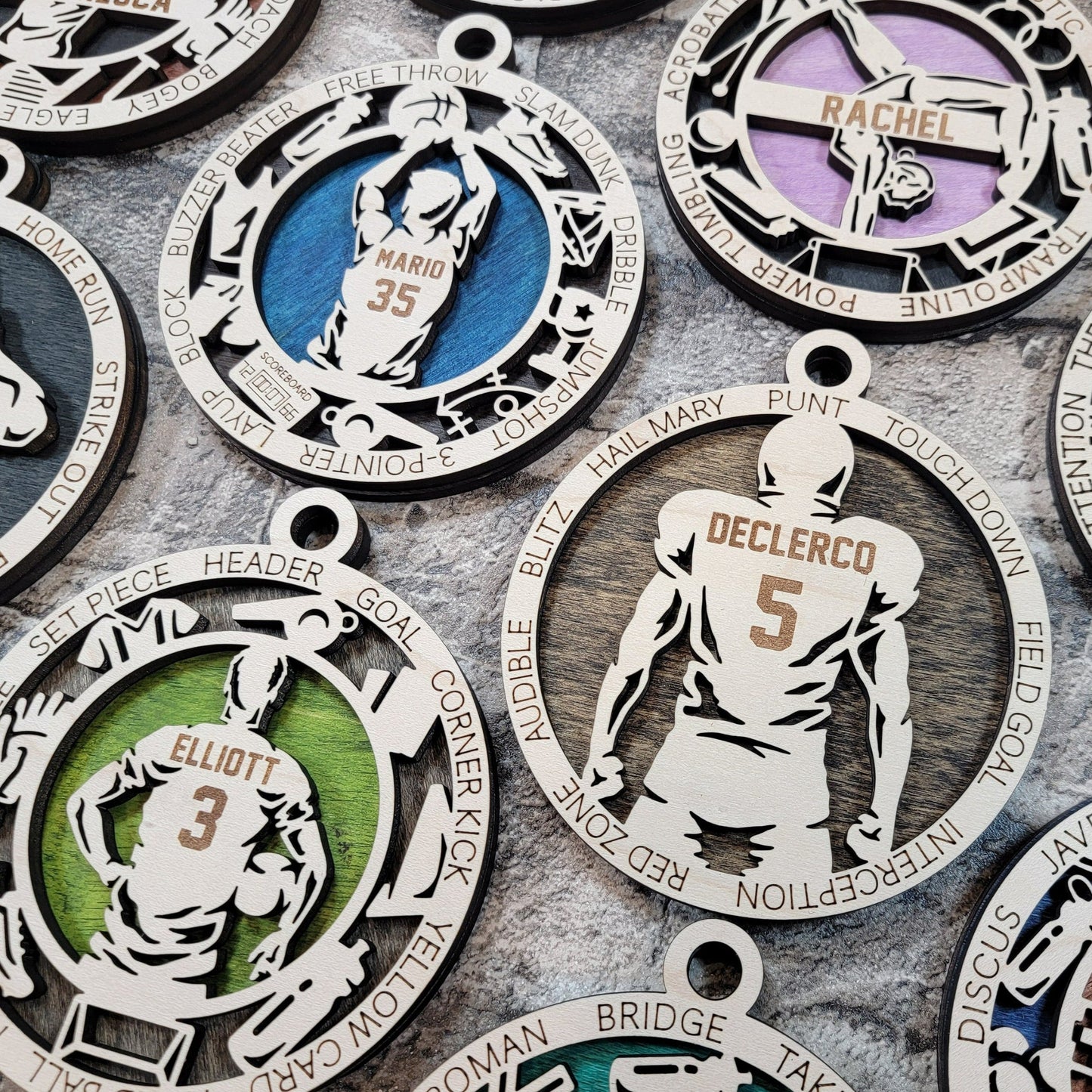 Female Gymnast Ornament Personalized