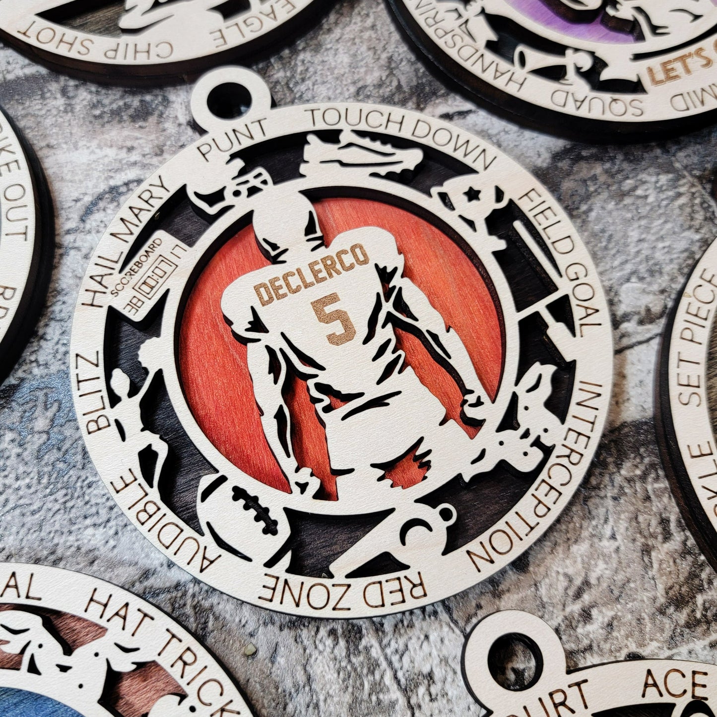 Male Swimmer Ornament Personalized