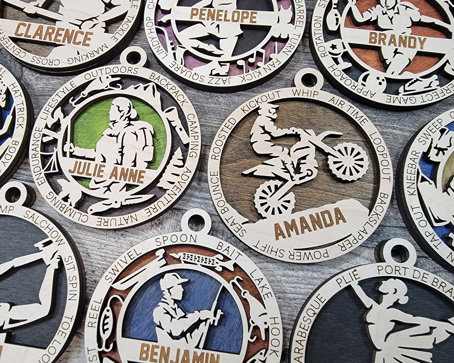 Female BMX Ornament Personalized