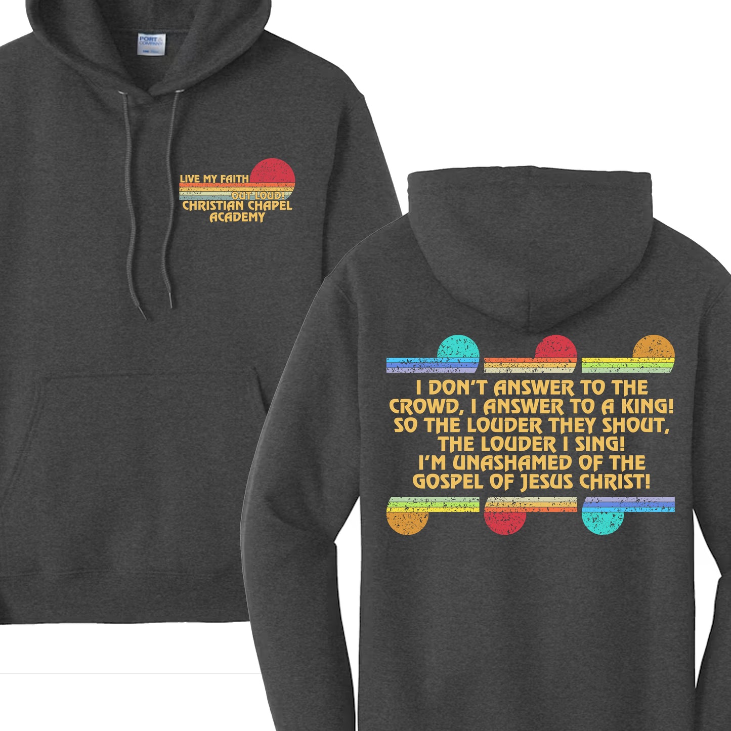 Live My Faith Out Loud ADULT Hoodie