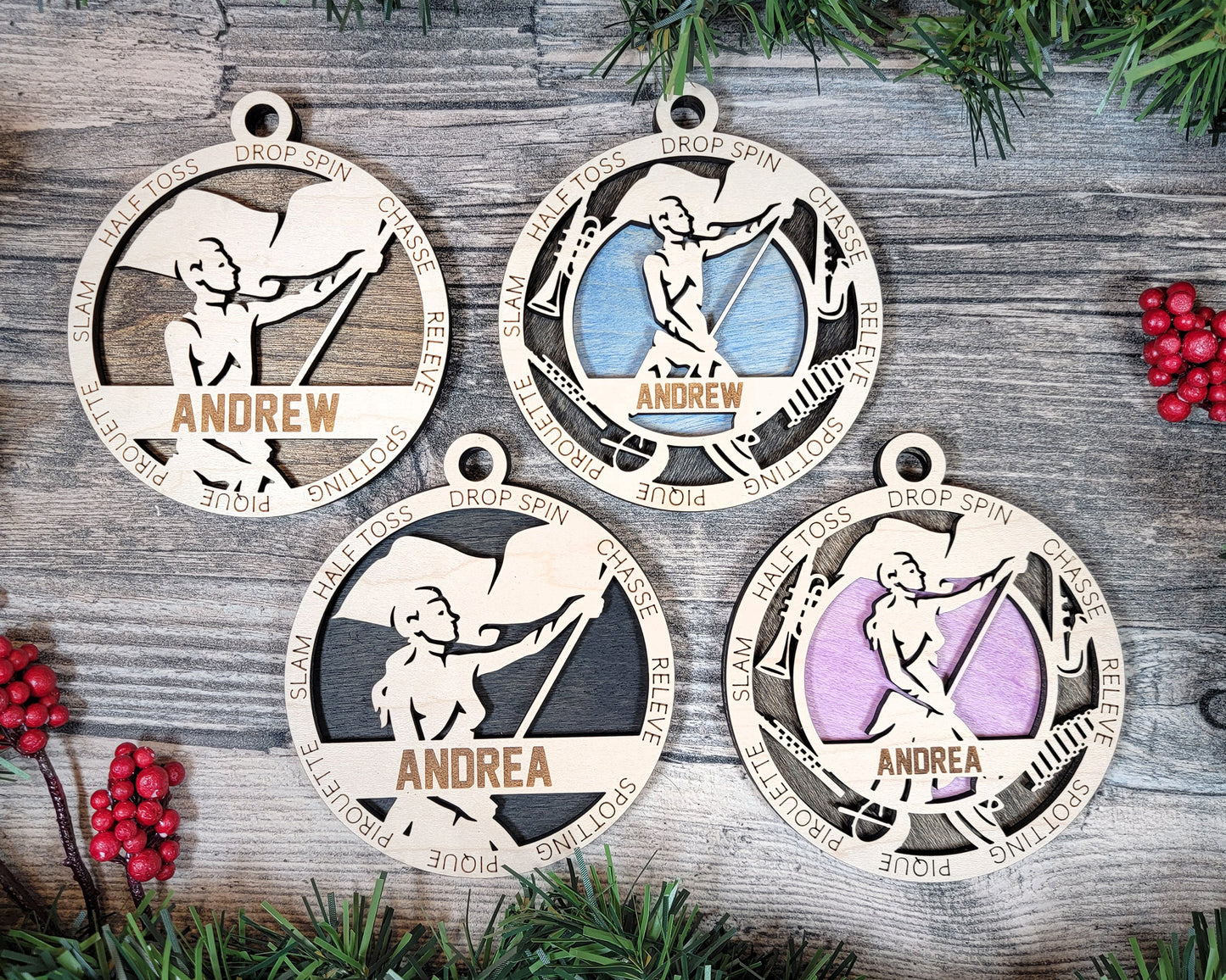 Male Color Guard Ornament Personalized