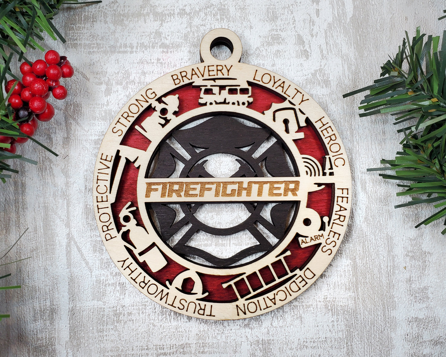 Firefighter Christmas Ornament