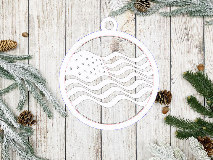 Male Army Ornament Personalized