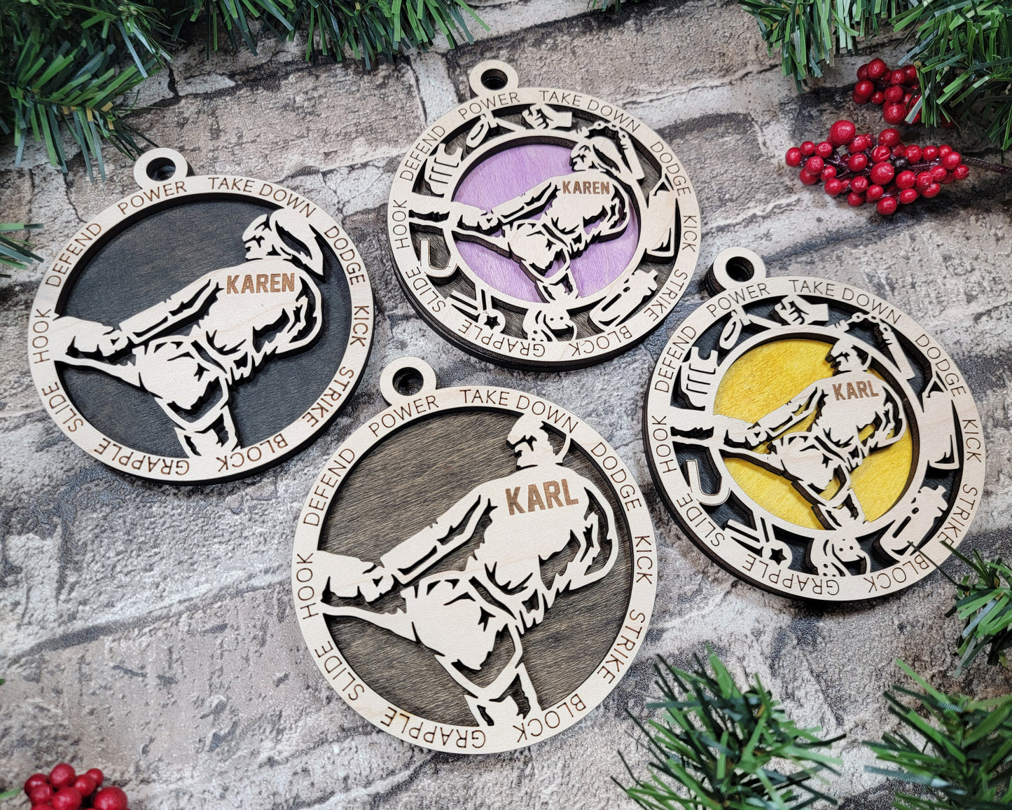 Martial Arts Female Ornament Personalized