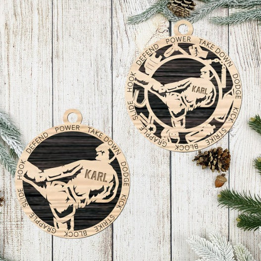 Martial Arts Female Ornament Personalized