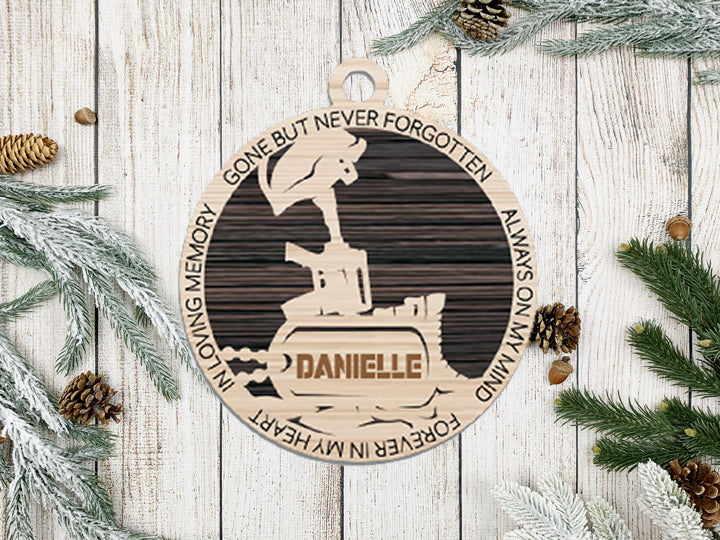 Army Memorial Ornament Personalized
