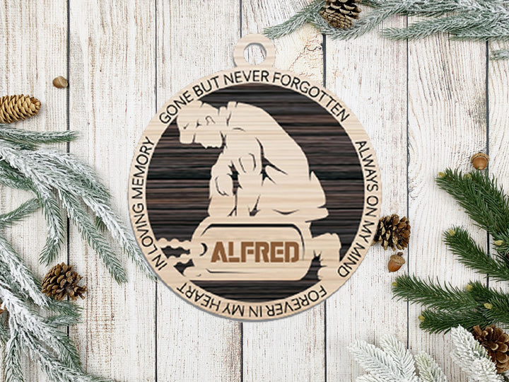 Army Memorial Ornament Personalized