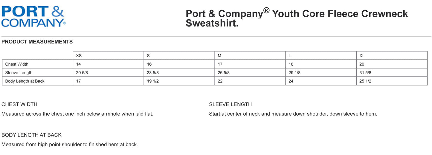 Soar on Wings Like Eagles Youth Crewneck Sweatshirt