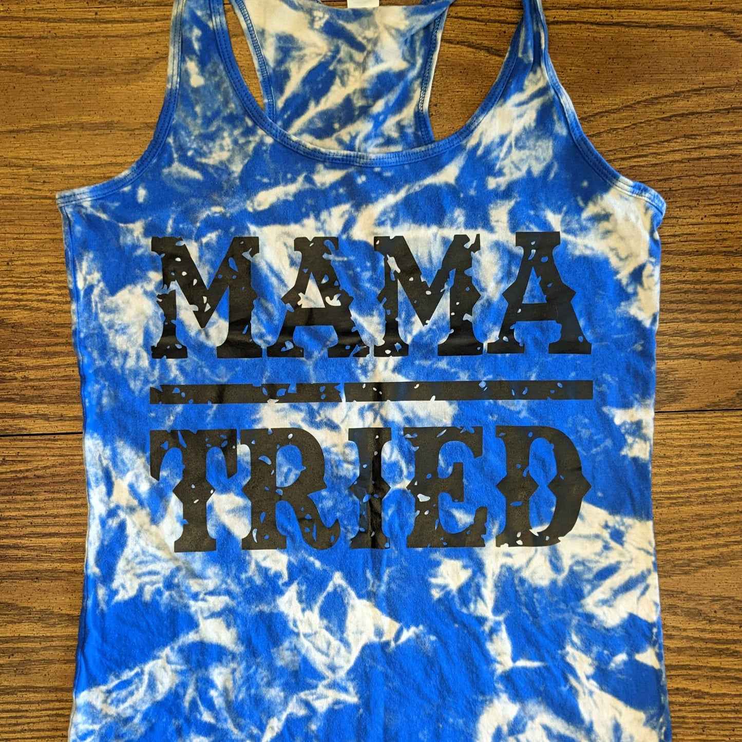 Mama Tried Bleached Racerback Tank