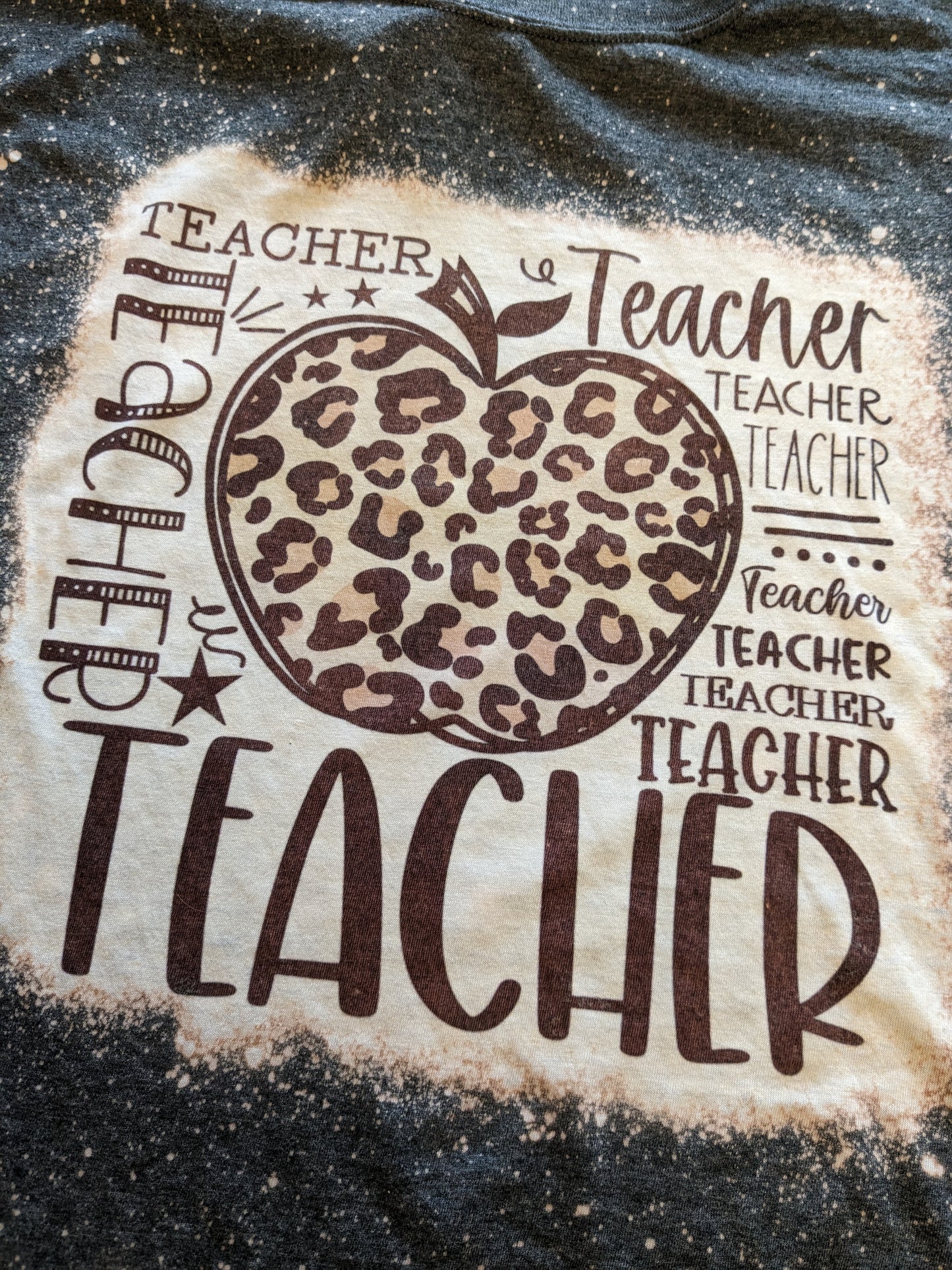 Teacher Bleached T-Shirt
