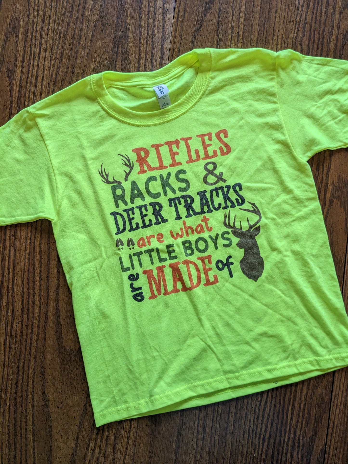Rifles Racks and Deer Tracks Youth T-shirt