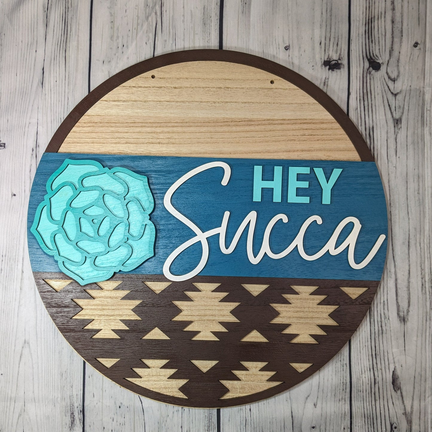Hey Succa Door Sign