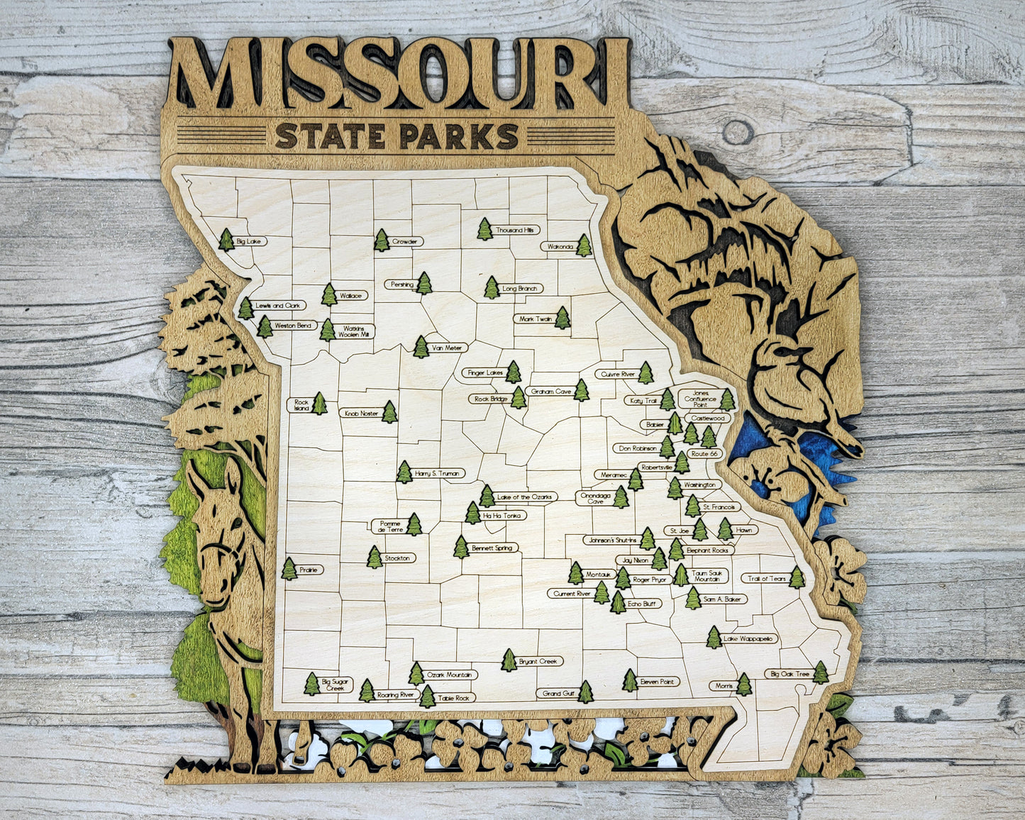 Missouri State Park Travel Map