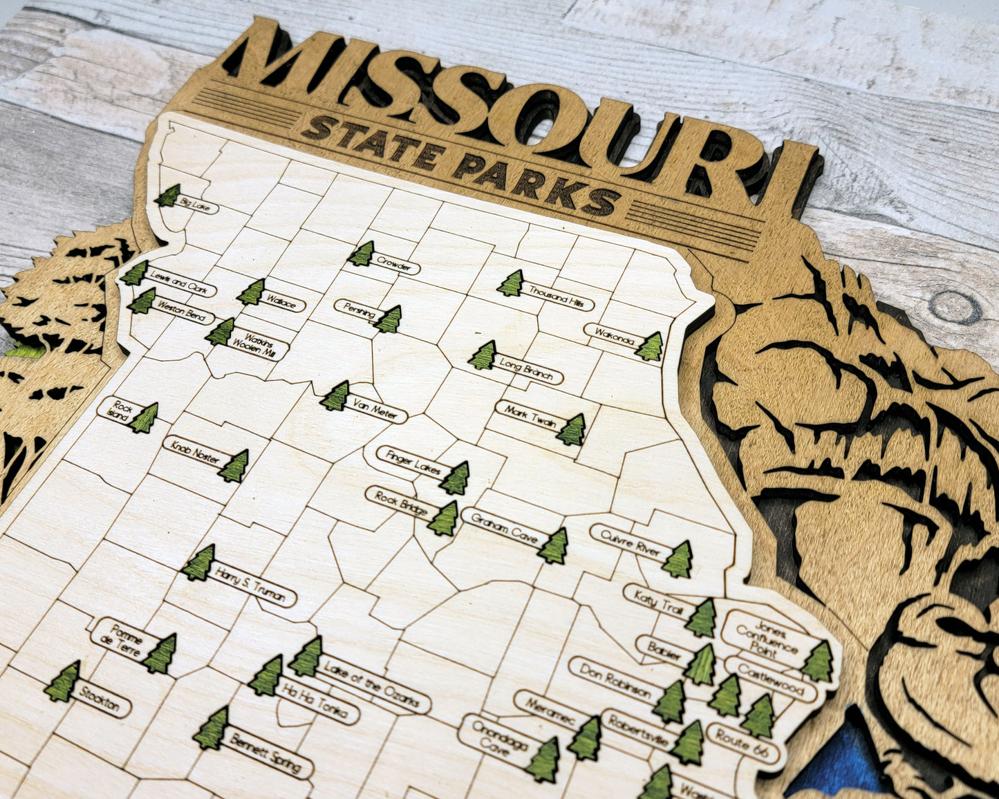 Missouri State Park Travel Map