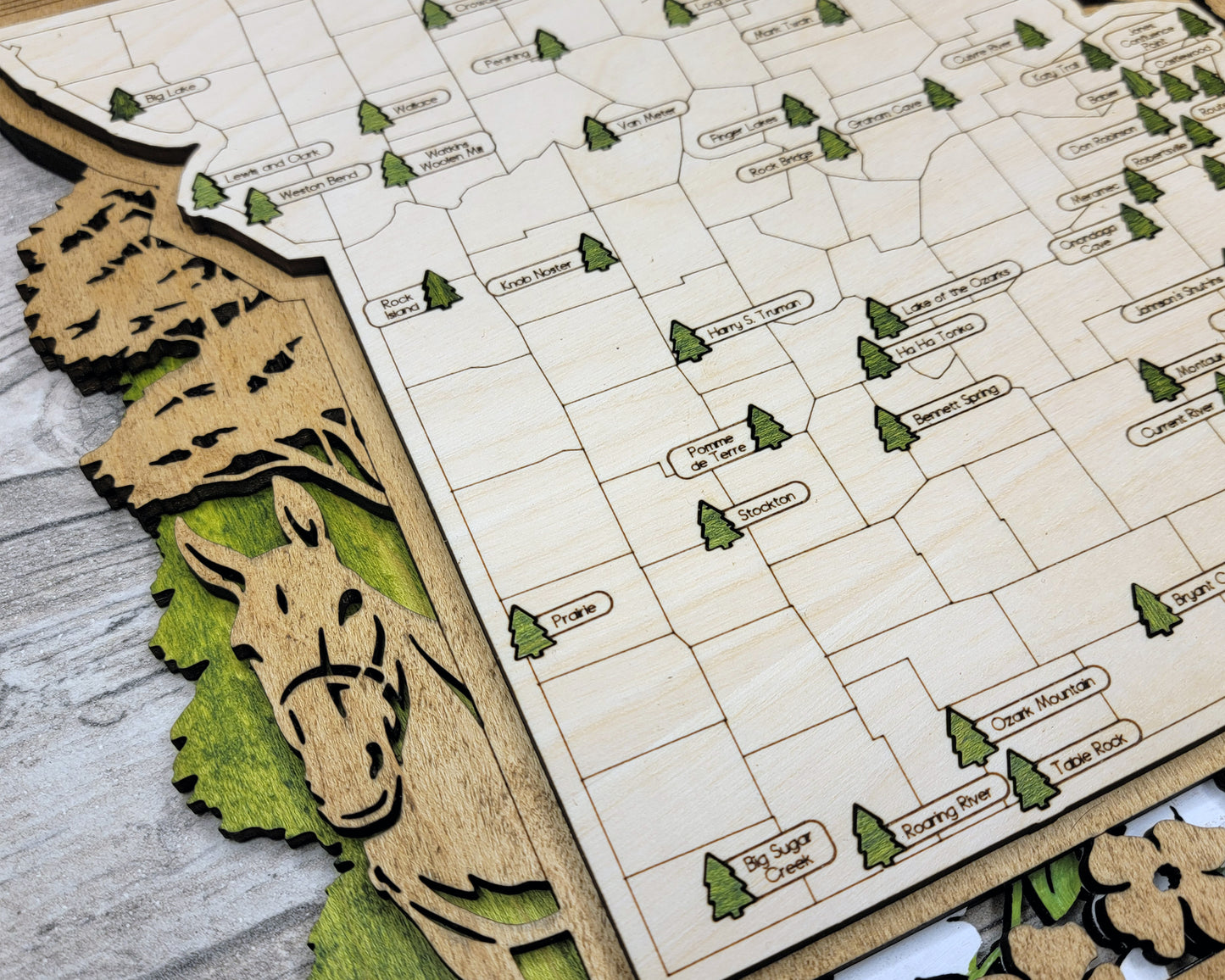 Missouri State Park Travel Map