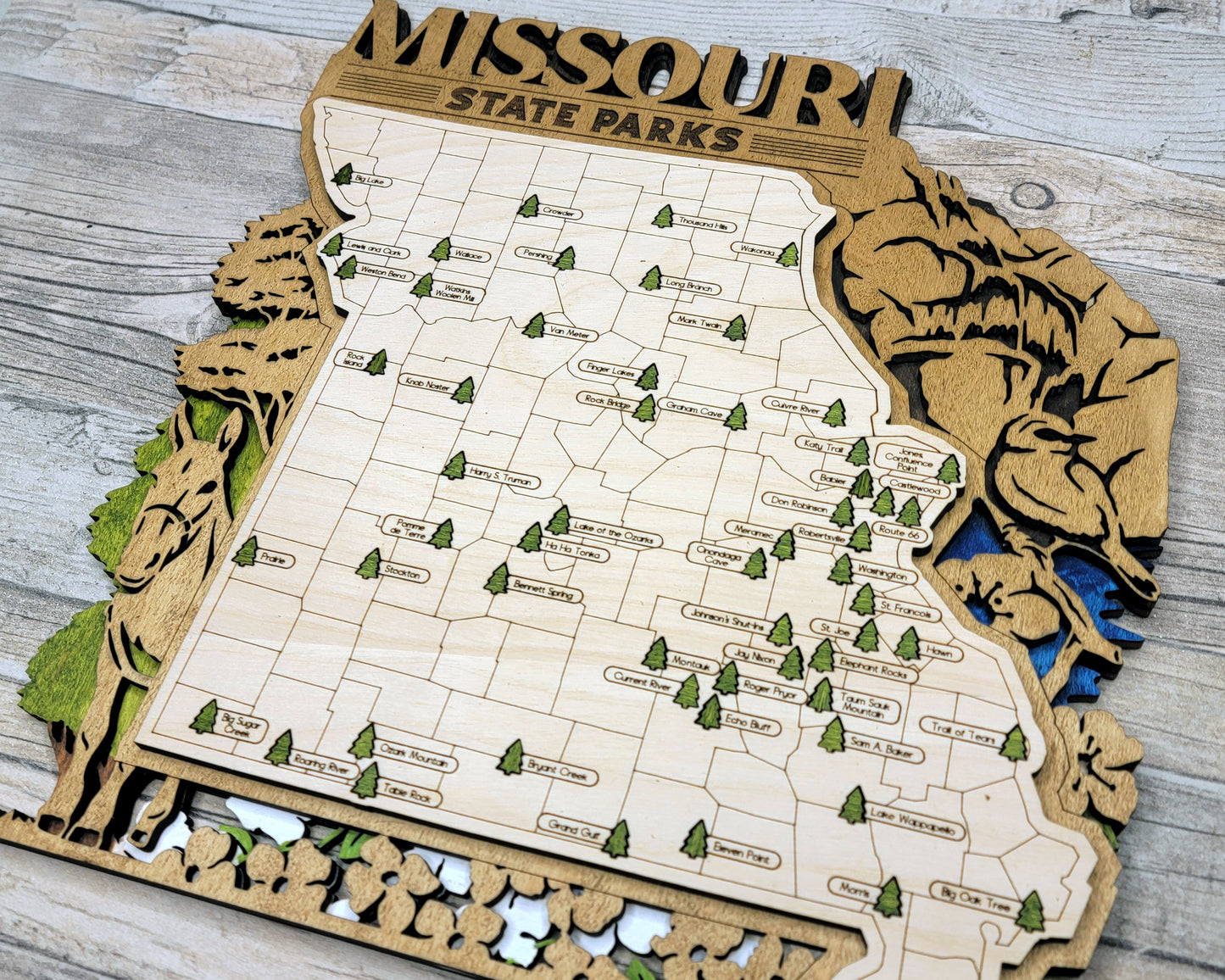 Missouri State Park Travel Map