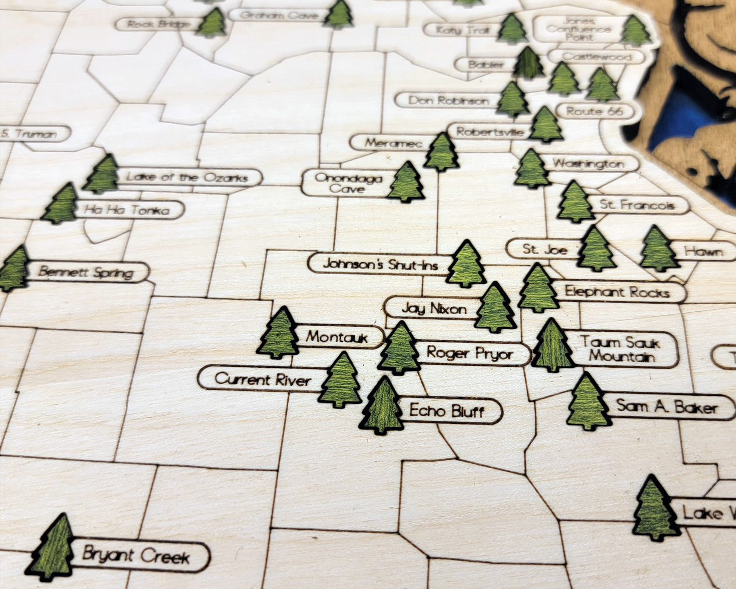 Missouri State Park Travel Map