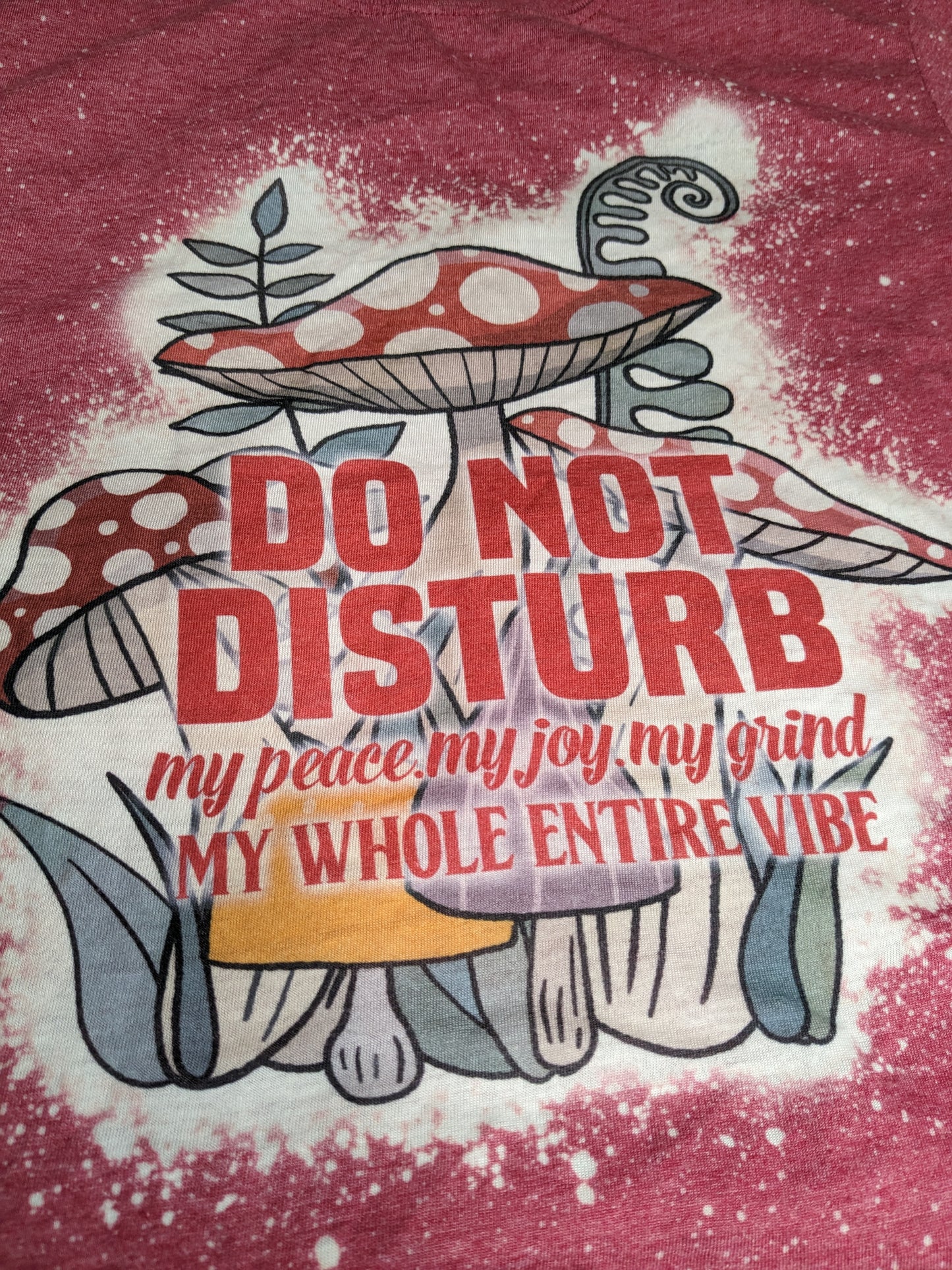 Do Not Disturb Bleached T-shirt