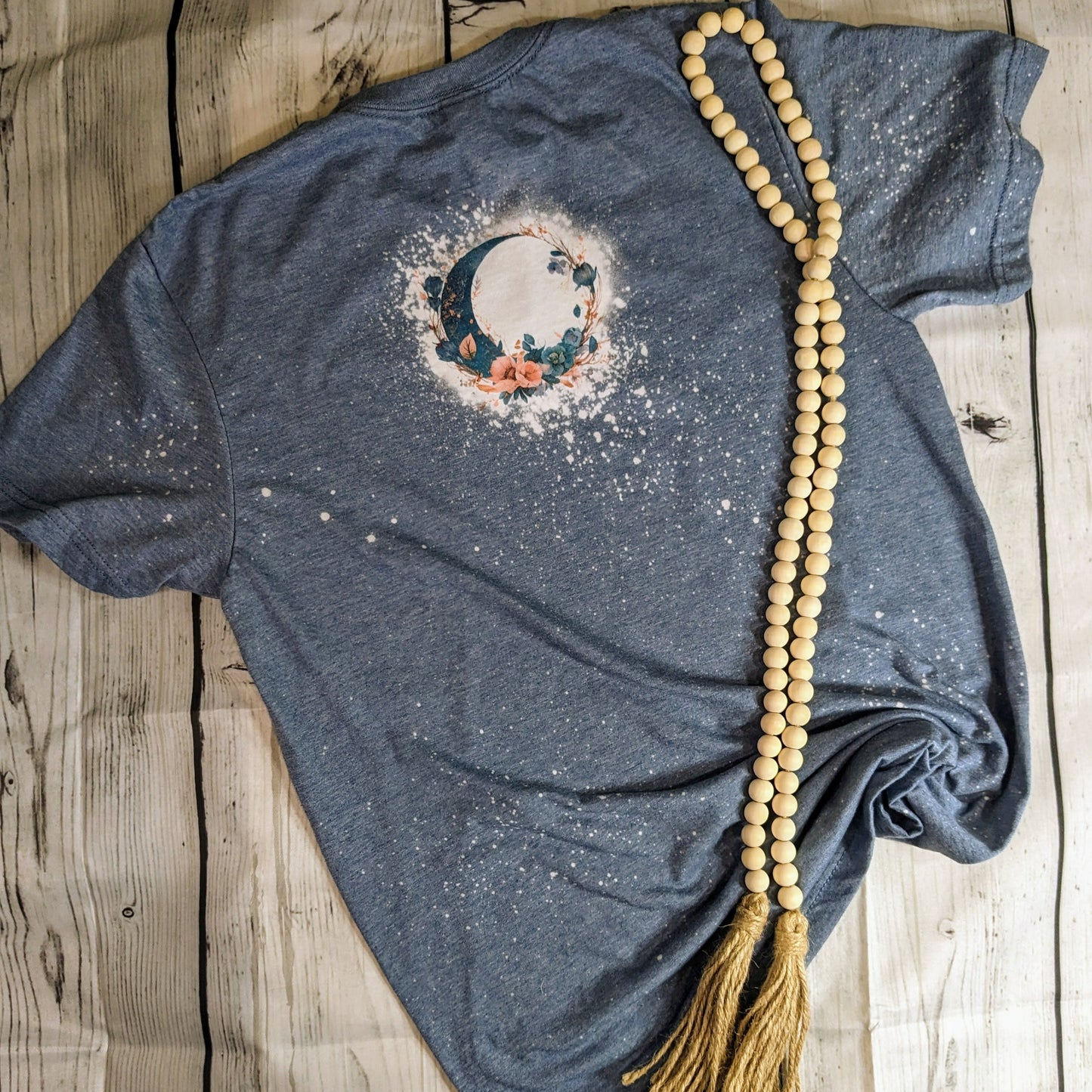 Don't Be Afraid of Making Waves Bleached T-shirt