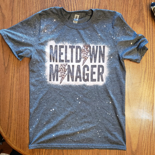 Meltdown Manager Bleached T-Shirt