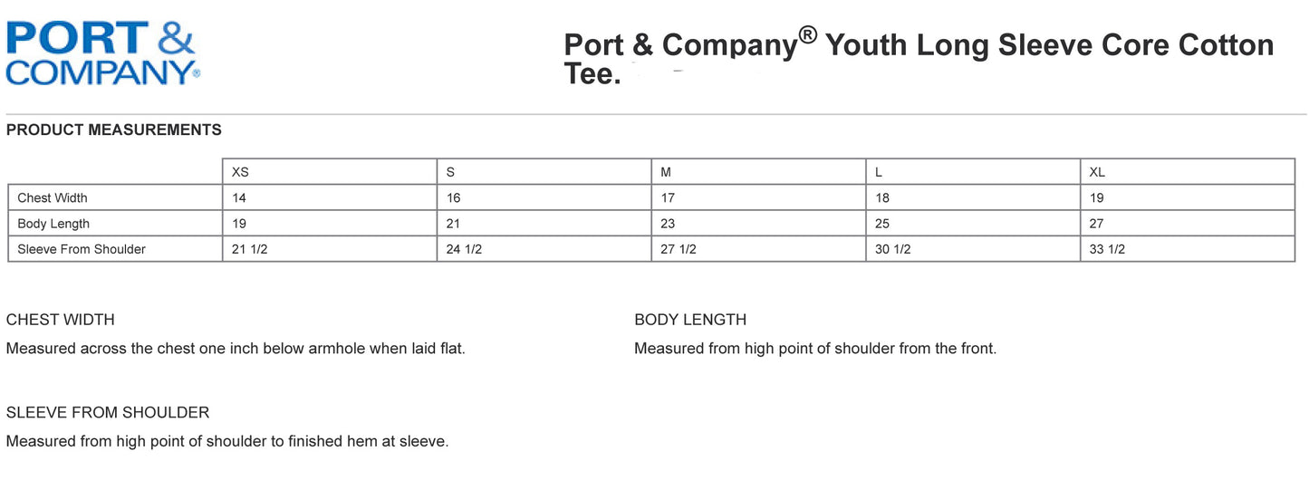 Christian Chapel Eagles Youth Long Sleeve T-Shirt