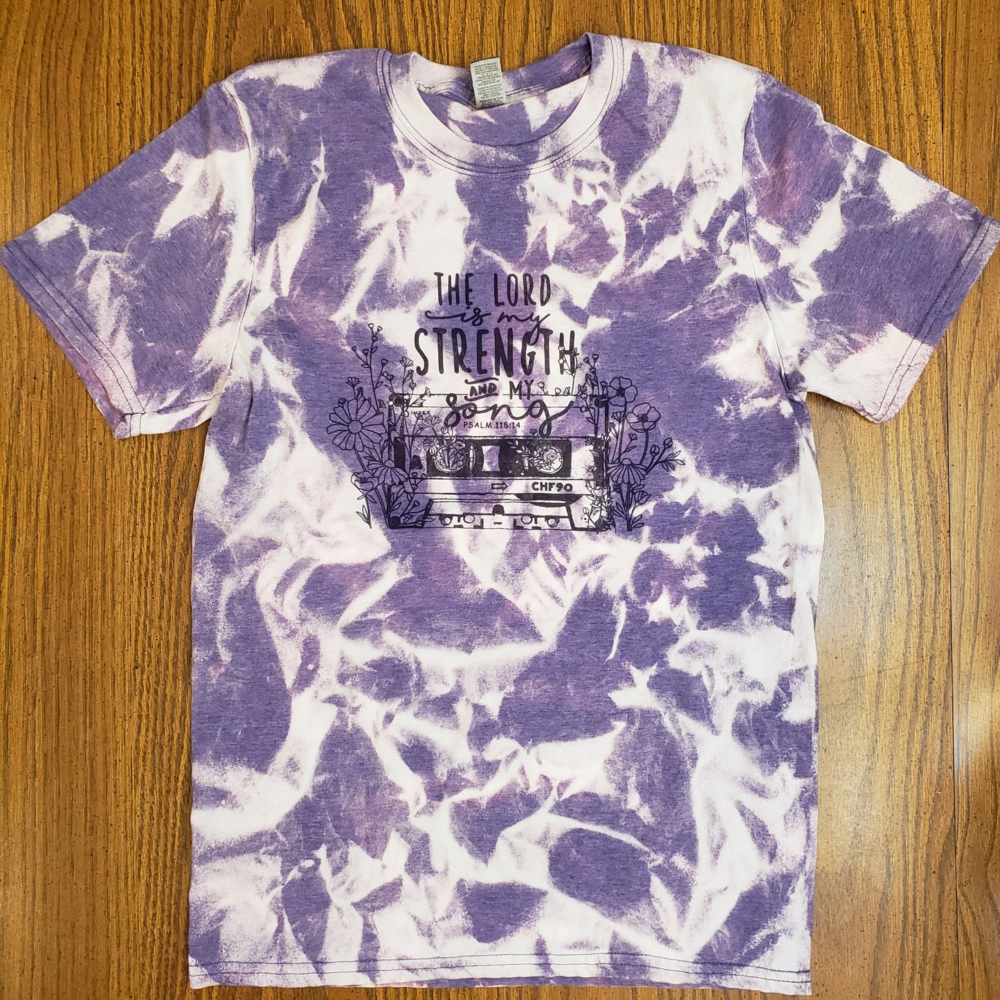 The Lord is My Strength Bleached T-Shirt