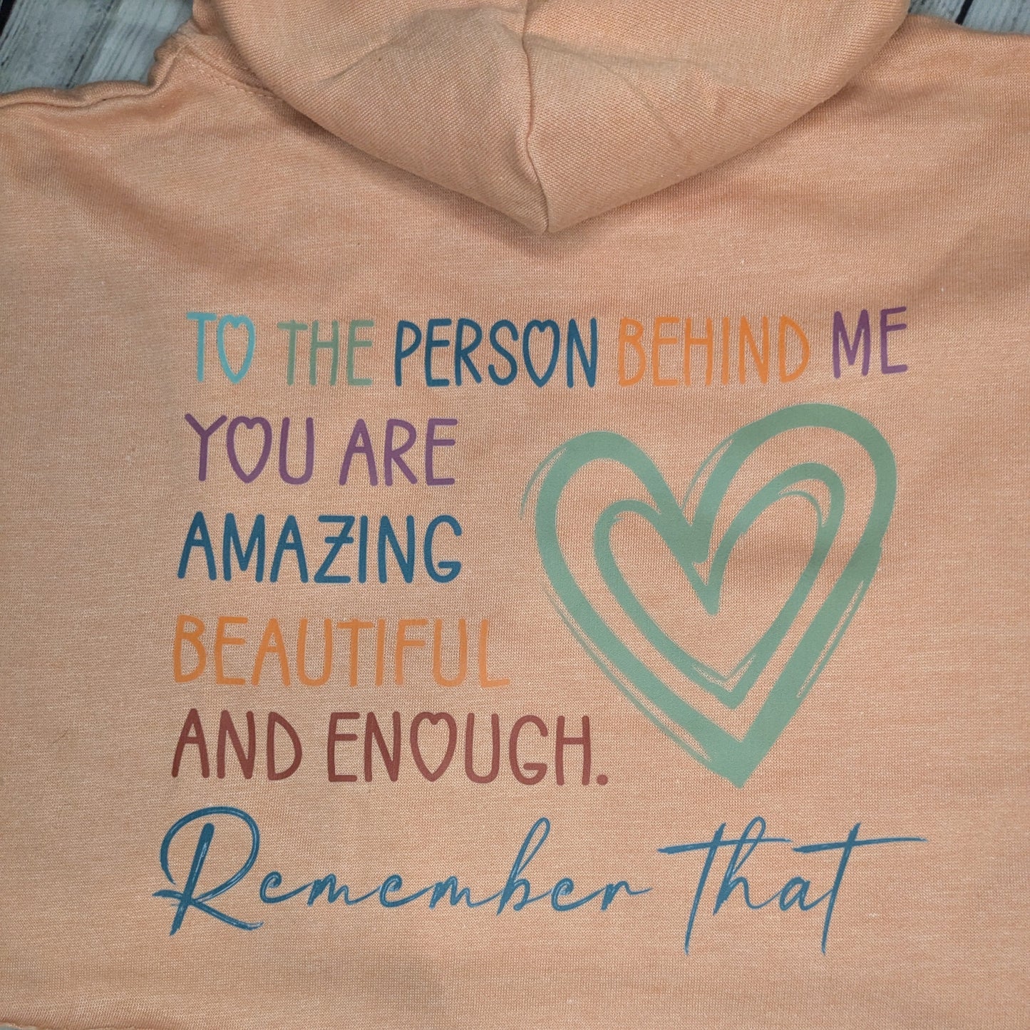 To the Person Behind Me Cropped Hoodie
