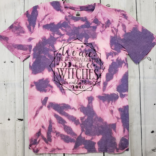 We are the Granddaughters of the Witches Bleached T-Shirt