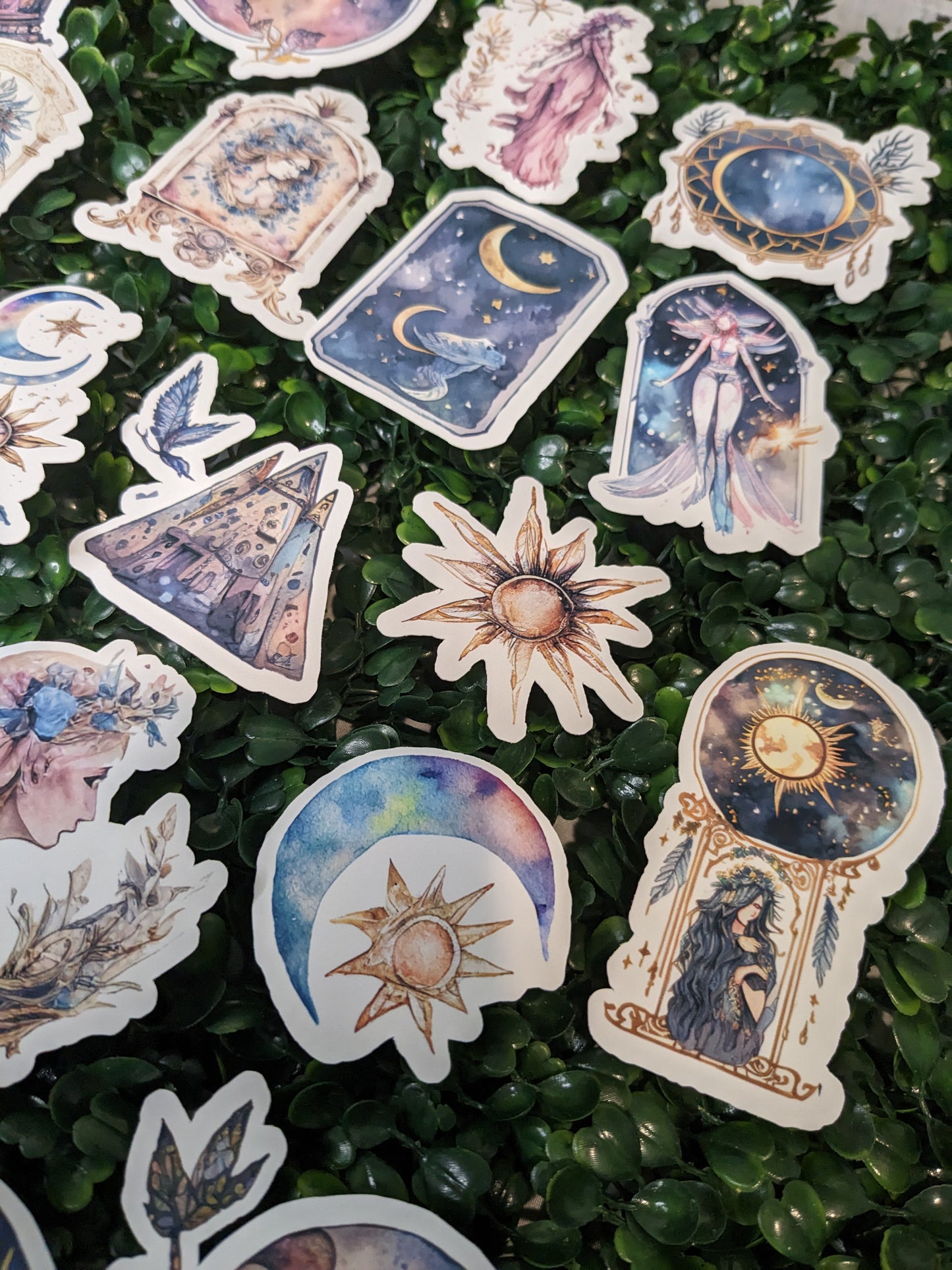 Celestial Watercolor Sticker Pack