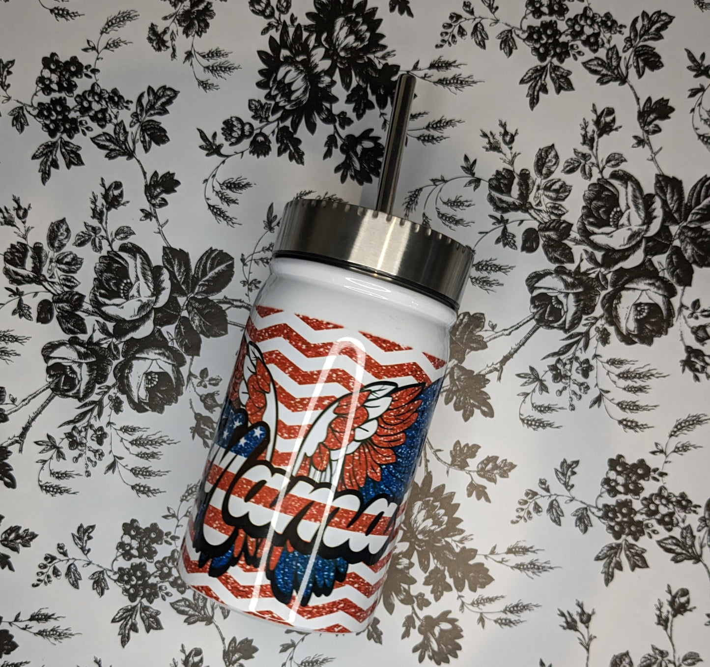 AMERICA Mama Mason Jar Tumbler