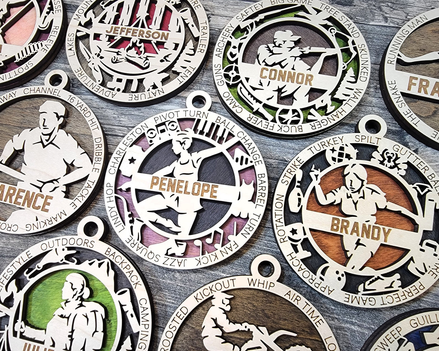 Male Cheerleading Ornament Personalized