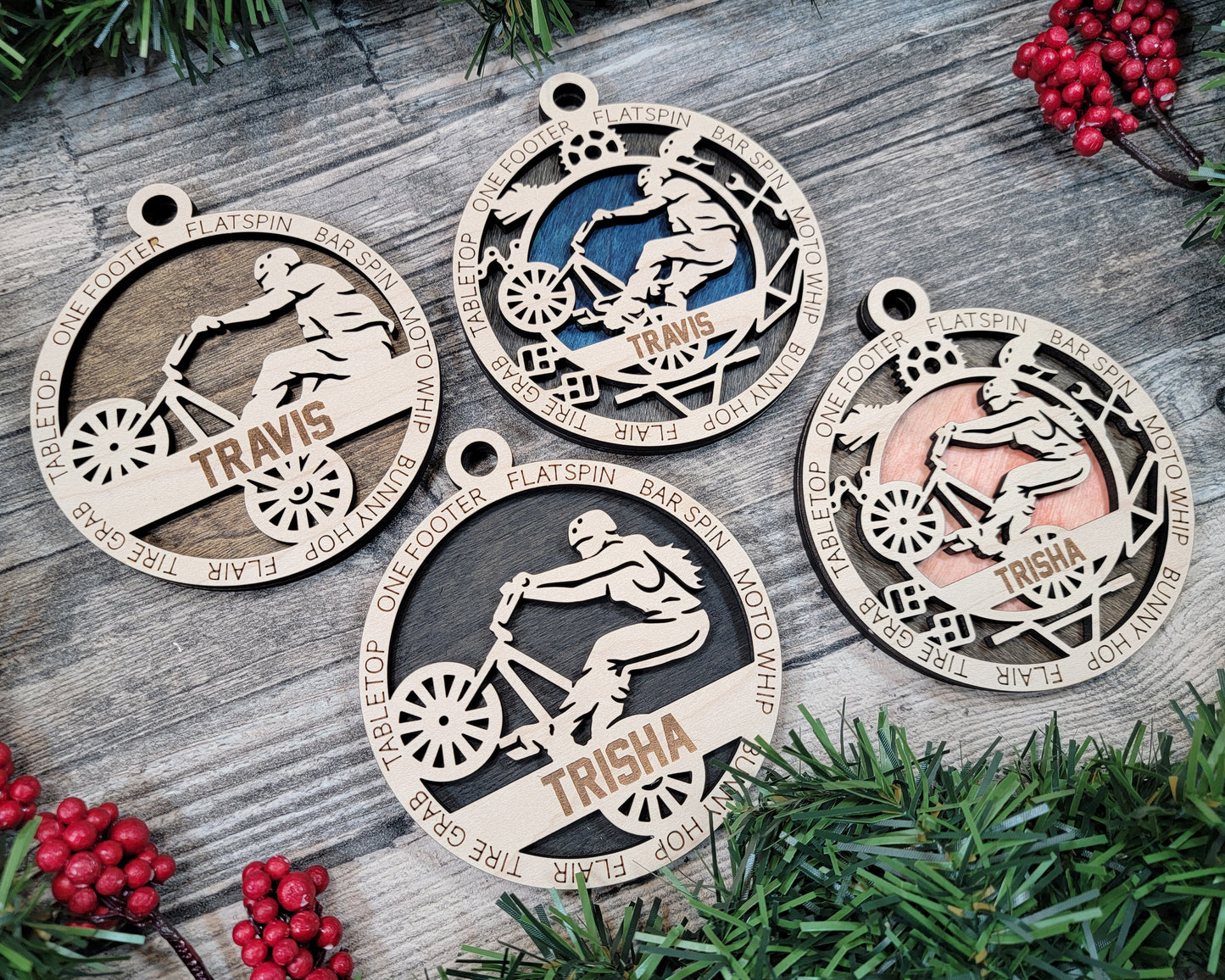 Male BMX Ornament Personalized