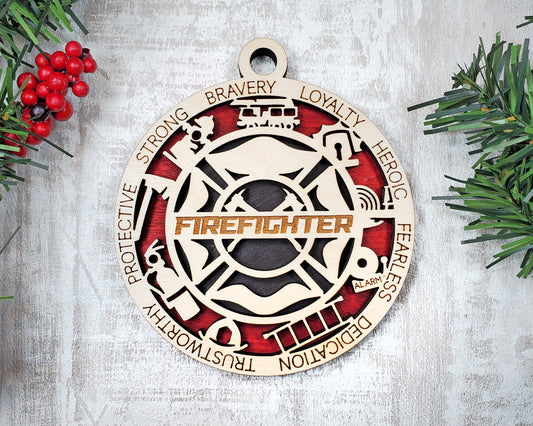 Firefighter Christmas Ornament