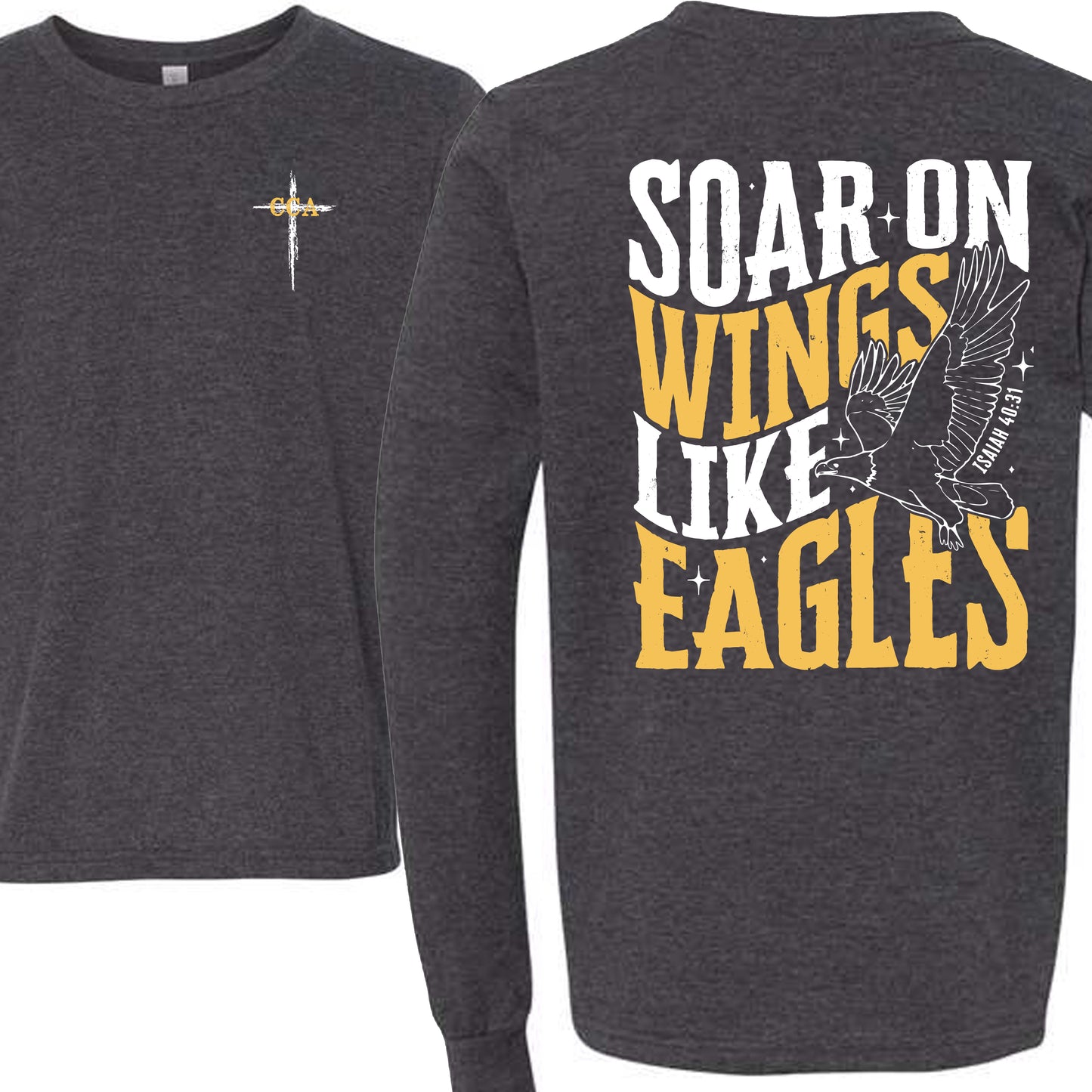 Soar on Wings Like Eagles Youth Long Sleeve T-shirt