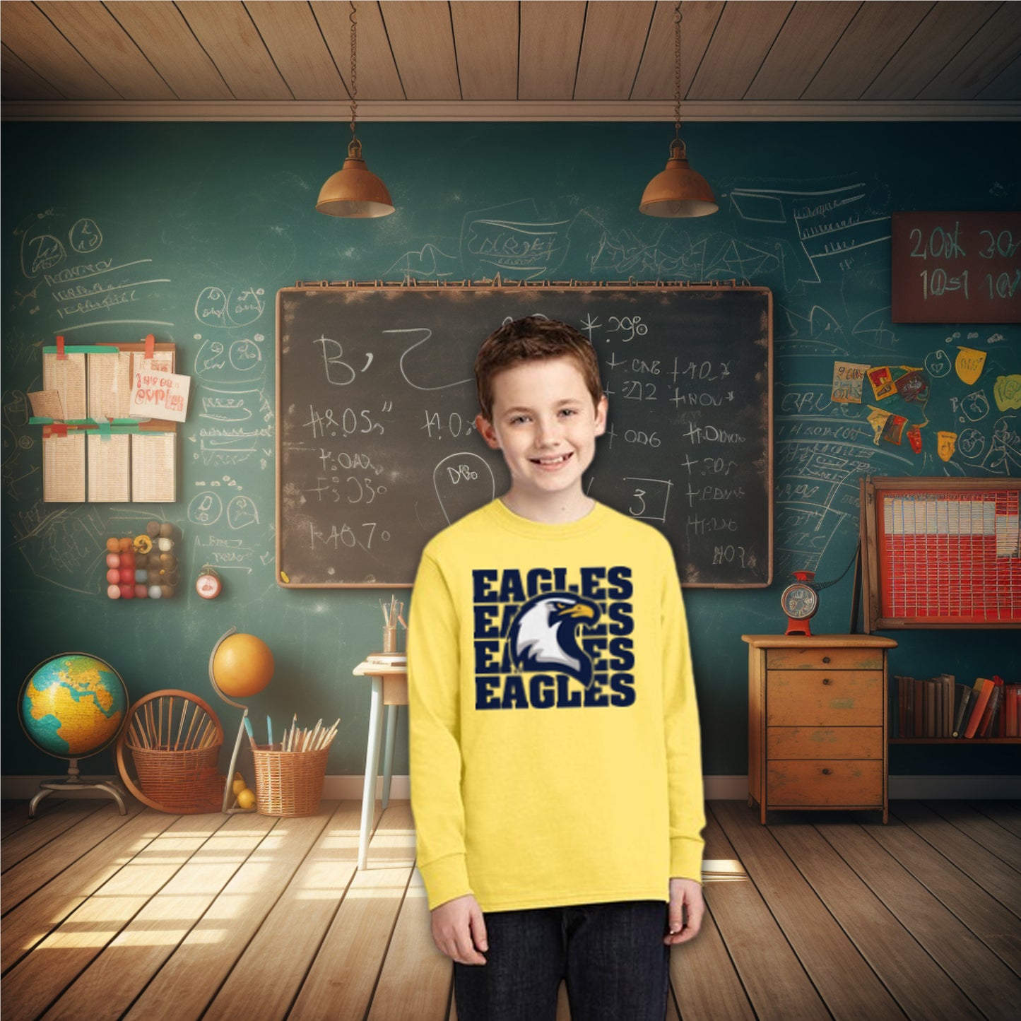 Eagles Stack T-shirt/Long Sleeve