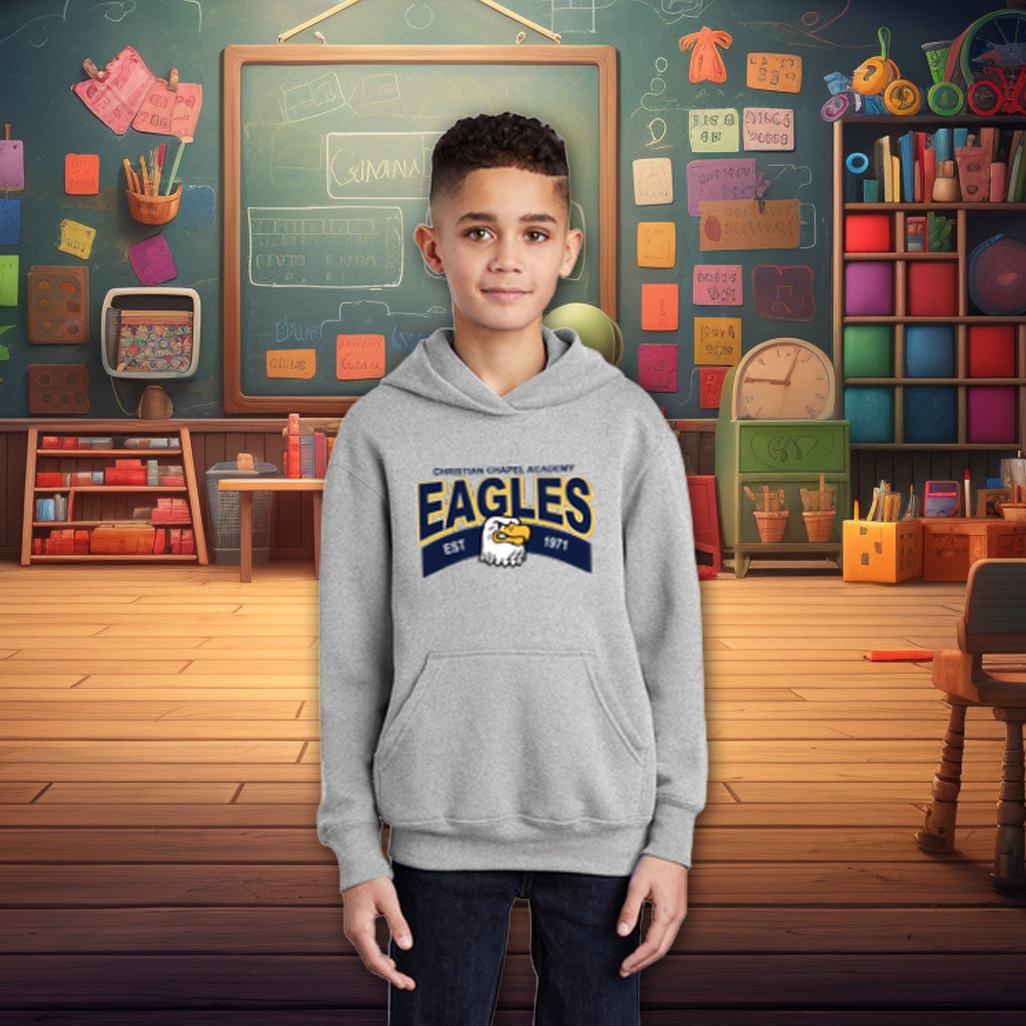 Old School Eagles Hoodie/Crewneck