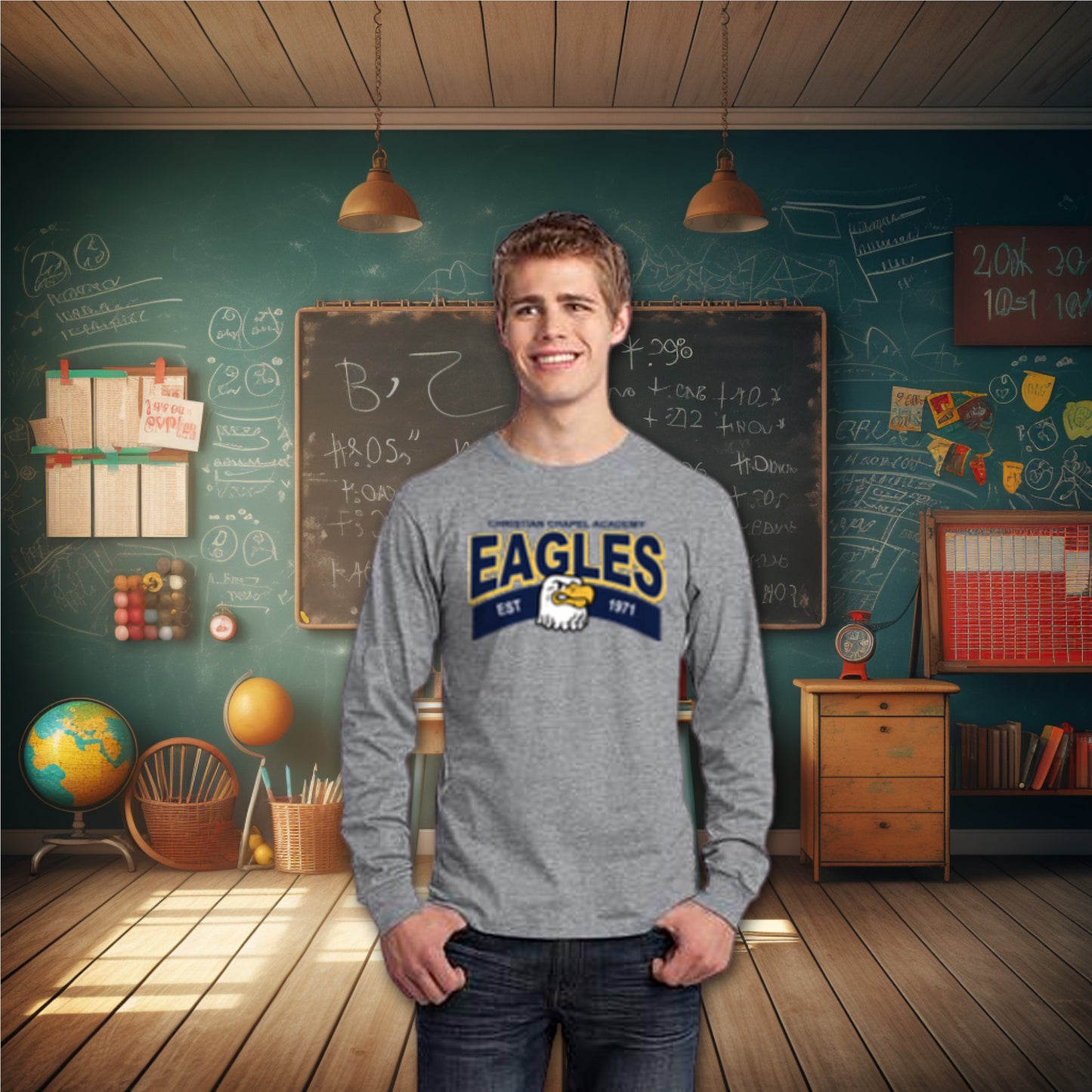 Old School Eagles T-shirt/Long Sleeve