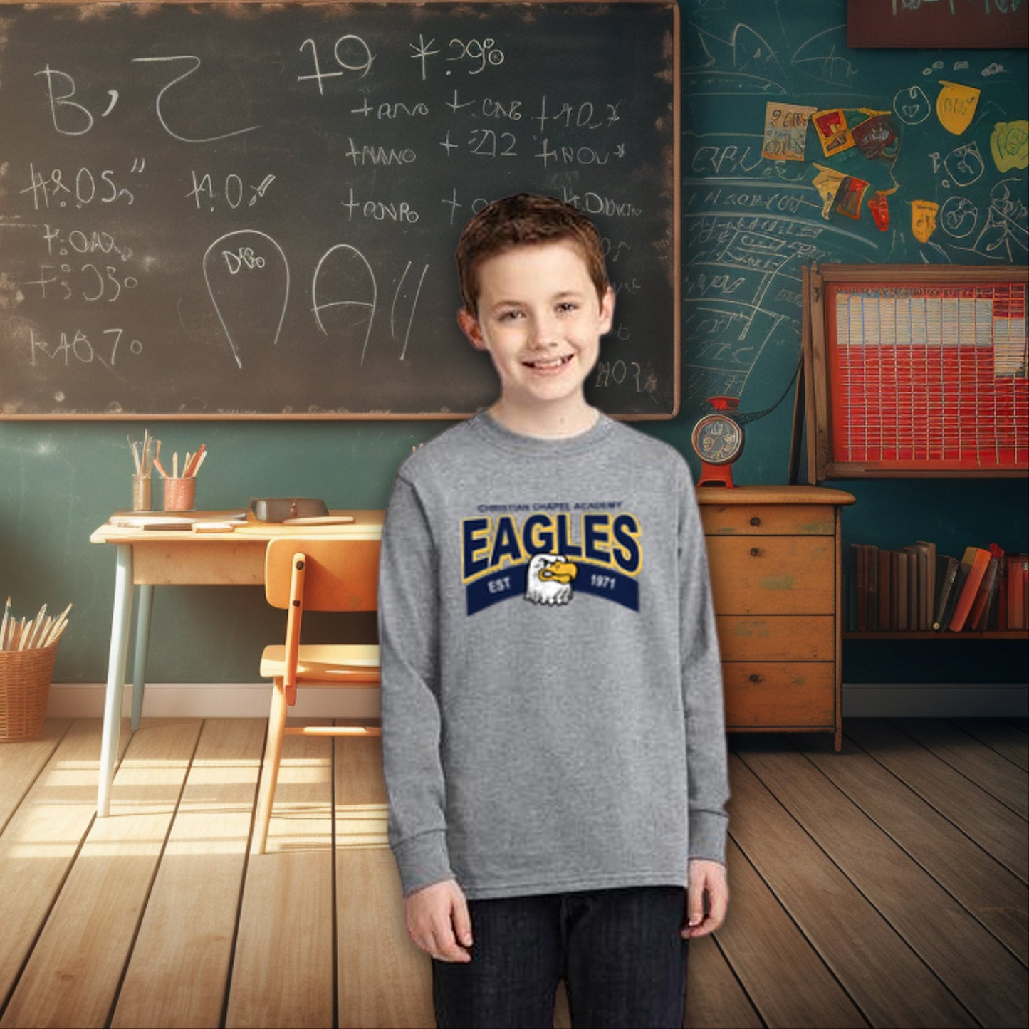 Old School Eagles T-shirt/Long Sleeve