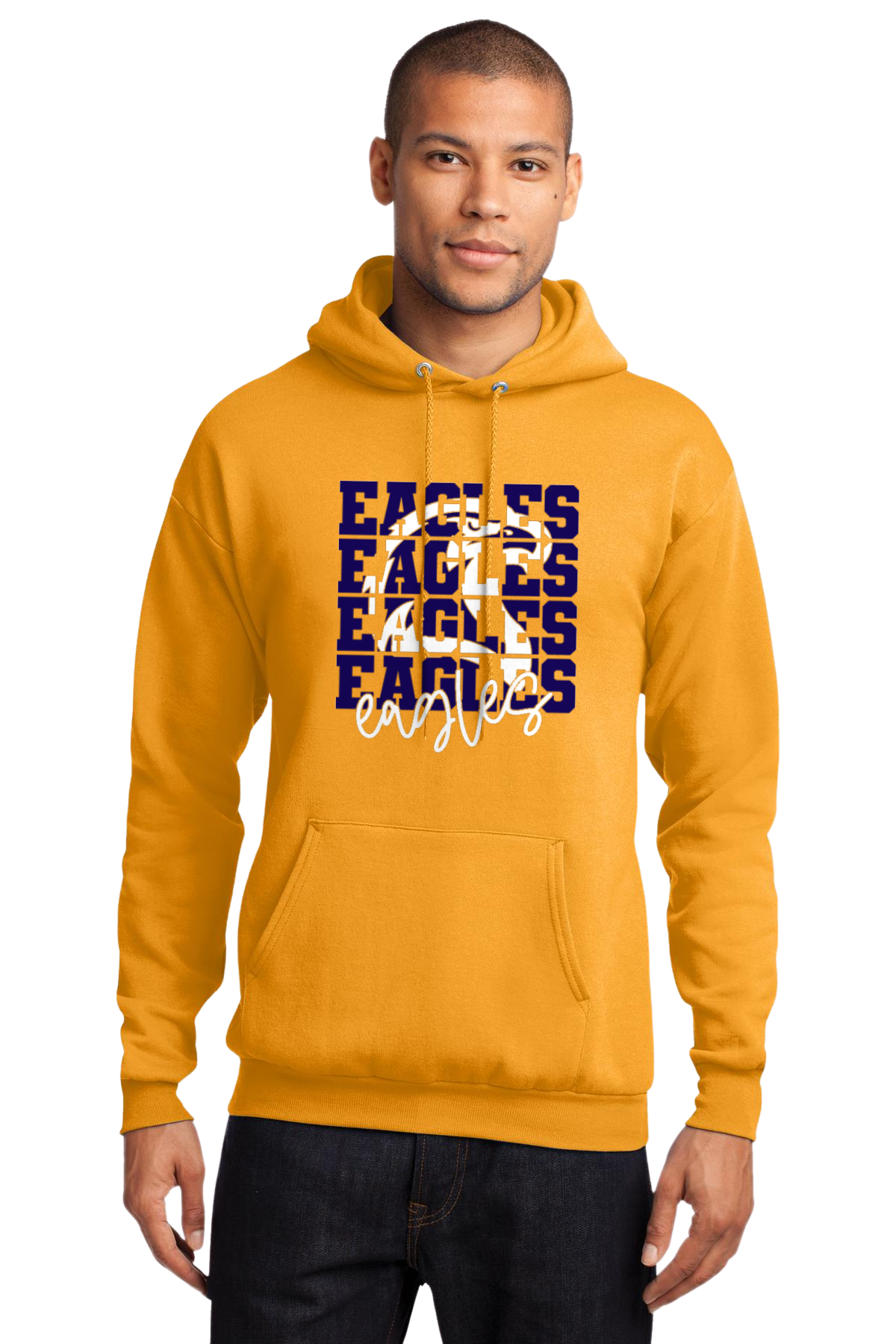 Eagles Stacked Hoodie/Crewneck