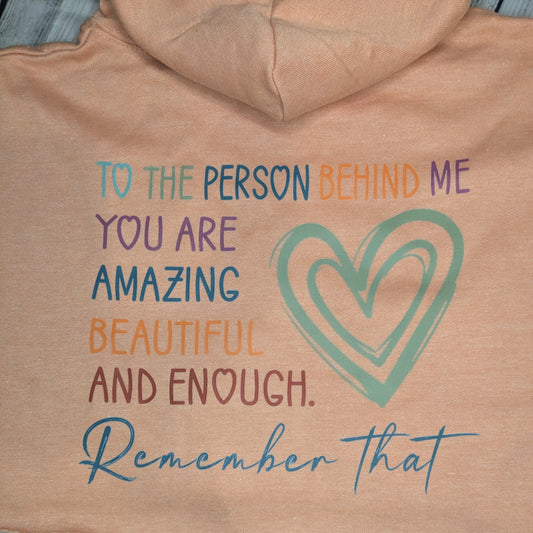 To the Person Behind Me Cropped Hoodie